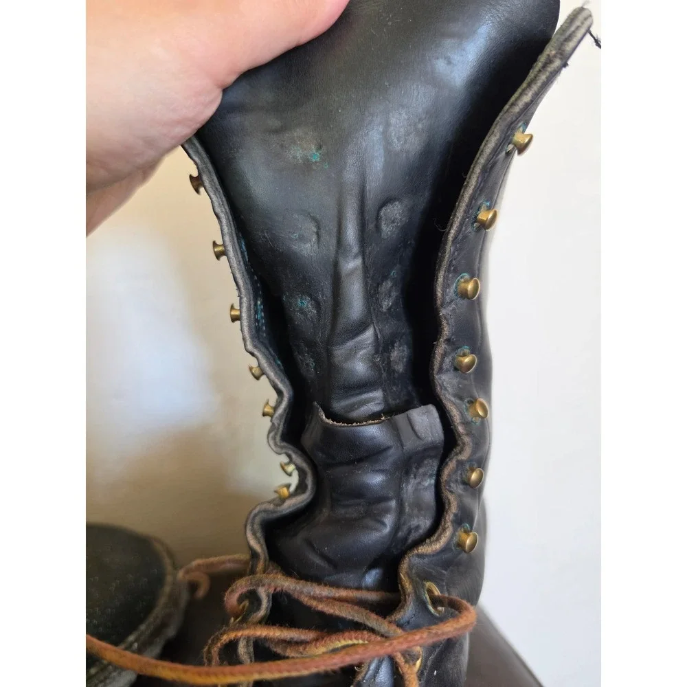 Whites Hathorn Heavy Duty Hi Line Logger Packer Plain Toe Work Boots sz 10 READ
